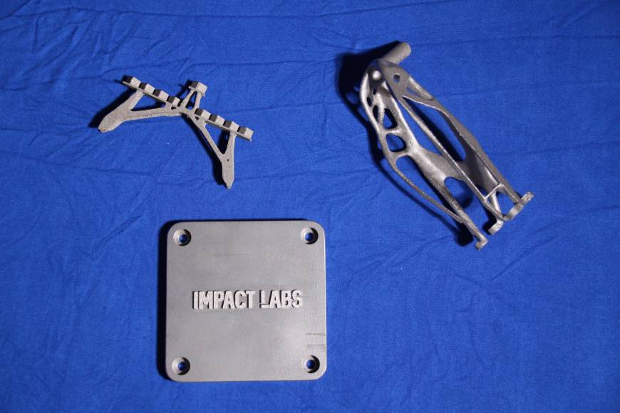 Landing Gear and "Hanukia", printed on Prox300, with Stainless Steel 17-4 PH